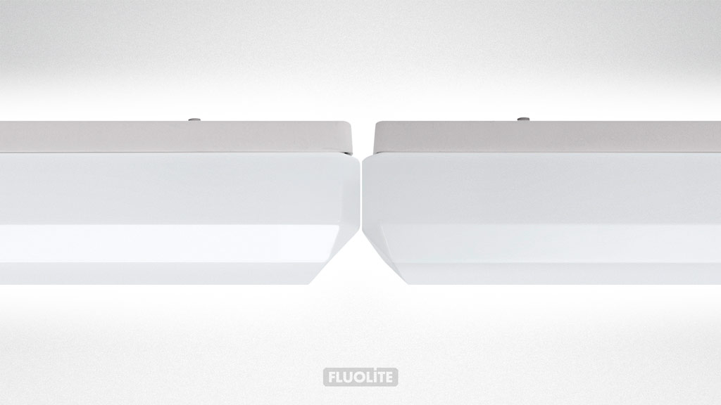 Das geradlinige Design erlaubt eine fast lückenlose Stoß-an-Stoß Lichtbandmontage.