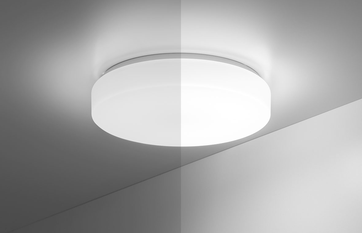 RKL-Z, LED Wand- und Deckenleuchte mit Multilumen-Funktion