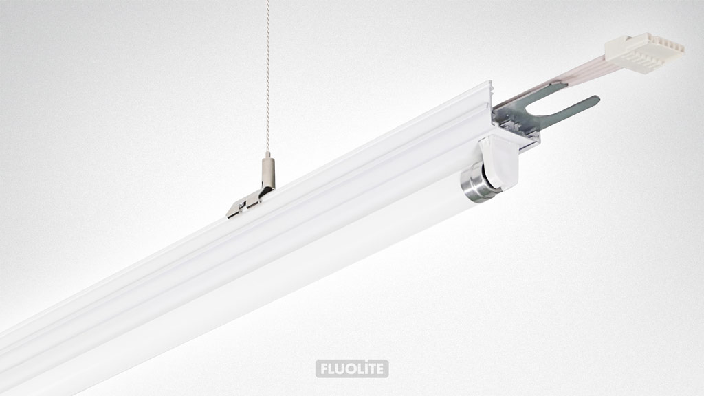 TRF für 1xLEDtube, mit Durchgangsverdrahtung für Lichtband